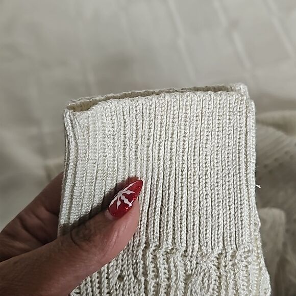 Banana Republic Women's Knitted V-neck Long Sleeves Sweater XS Pearl White - Picture 11 of 16